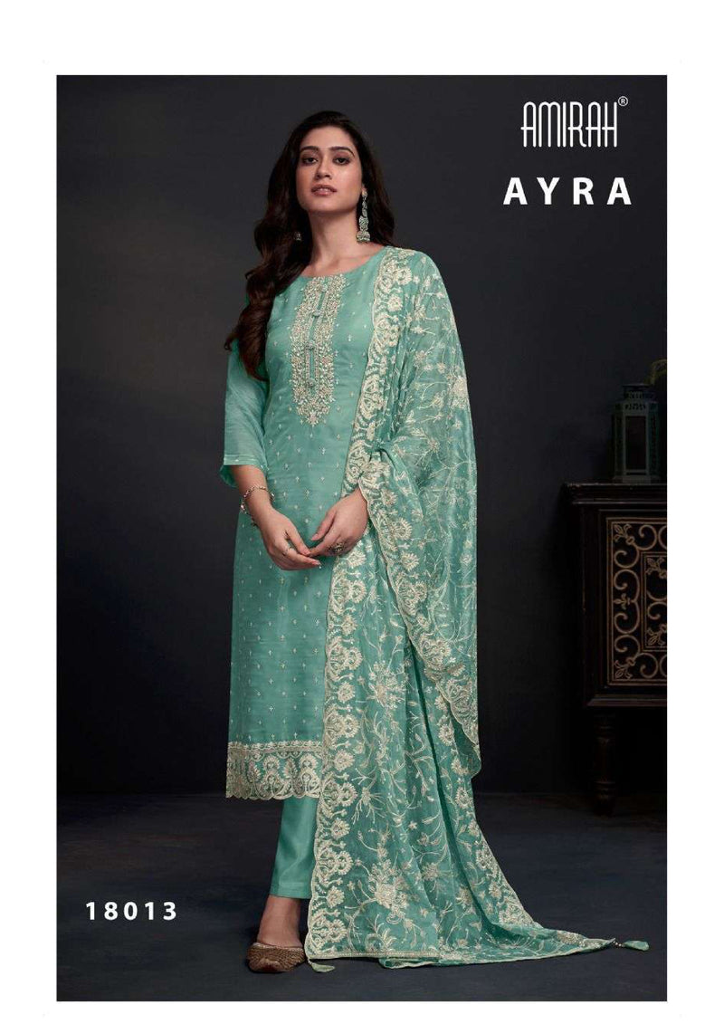 Amirah Ayra Organza Embrodery Work Designer Festival Wear Salwar Suit