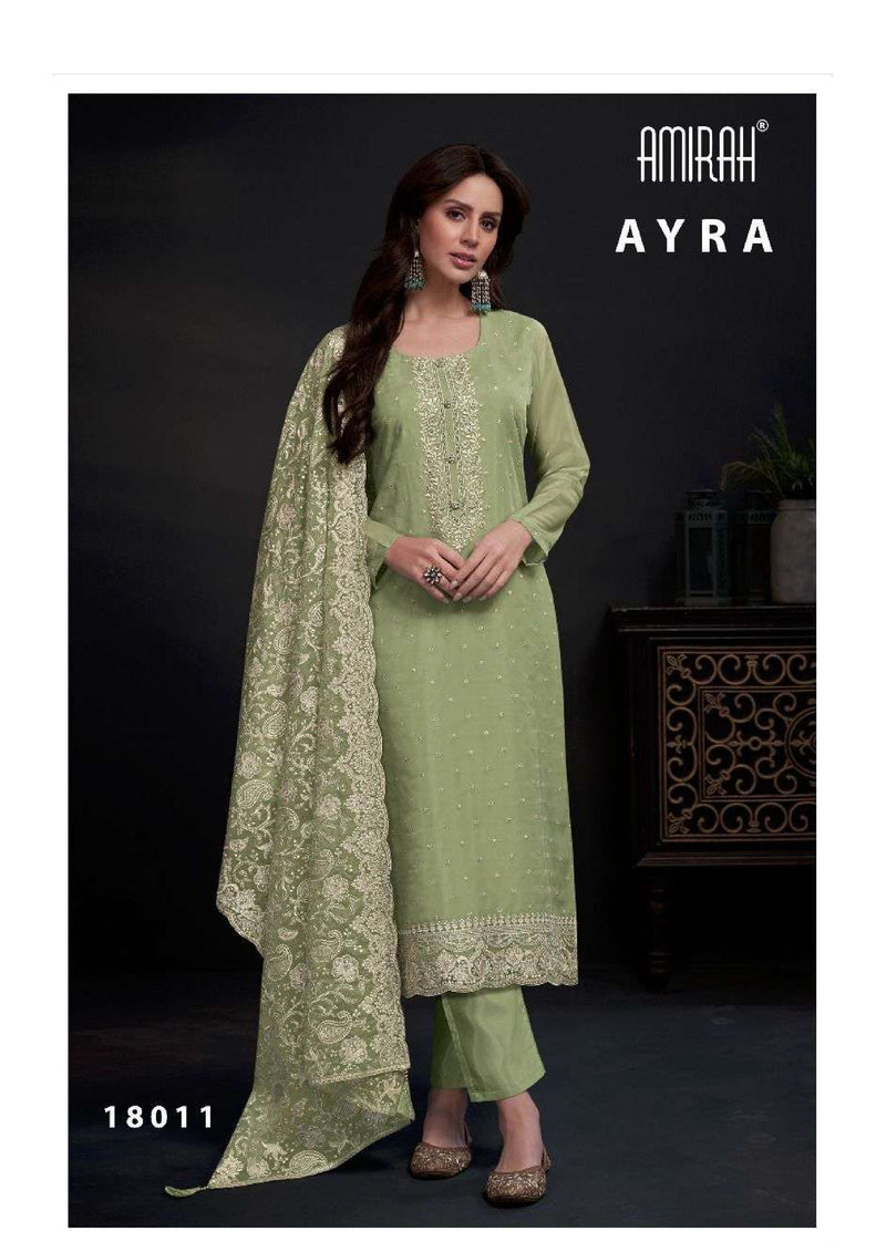 Amirah Ayra Organza Embrodery Work Designer Festival Wear Salwar Suit