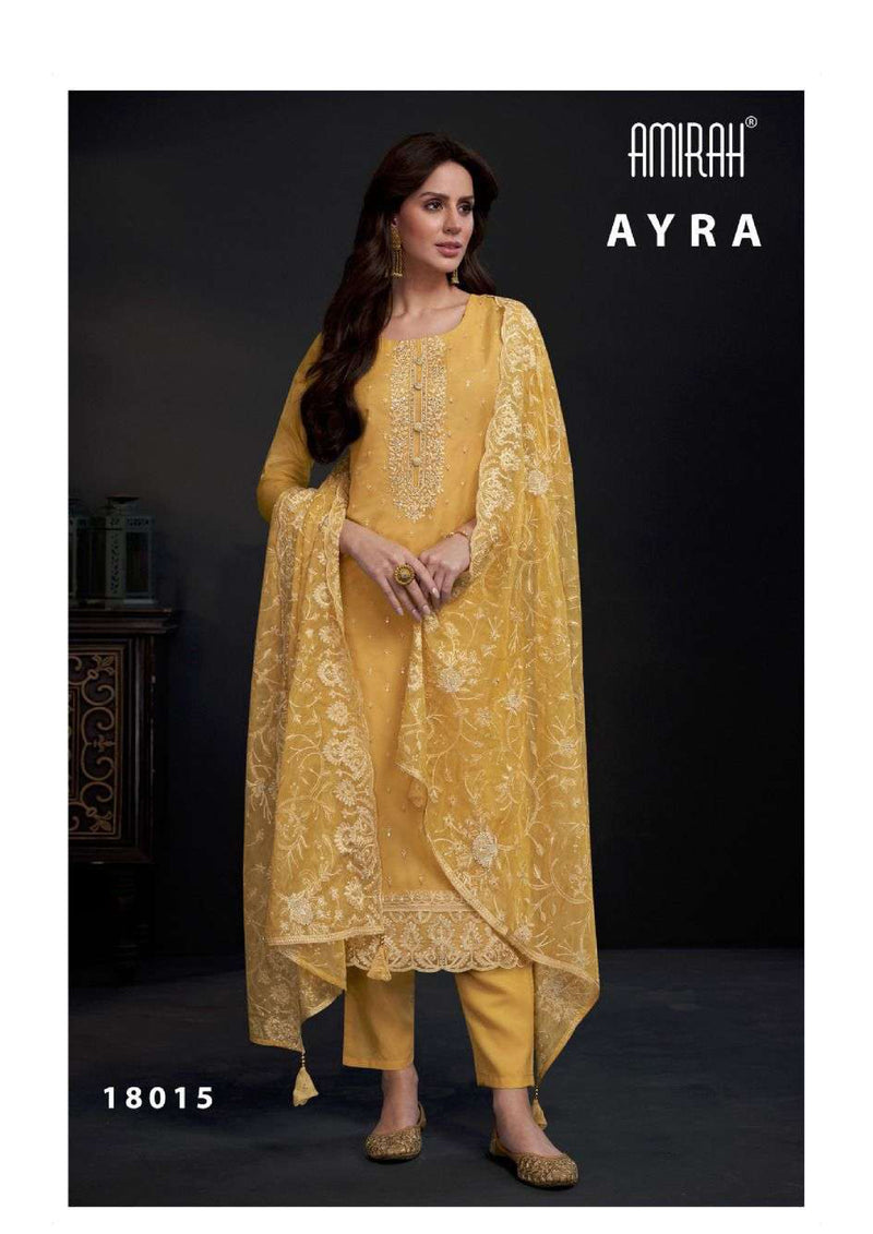 Amirah Ayra Organza Embrodery Work Designer Festival Wear Salwar Suit