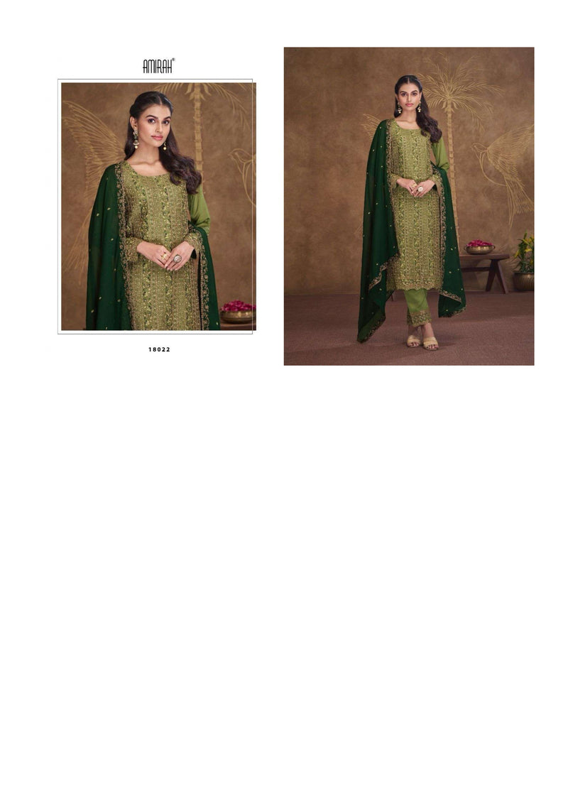 Amirah Elaina Vol 2 Silk Georgette Embrodery Work Designer Salwar Kameez