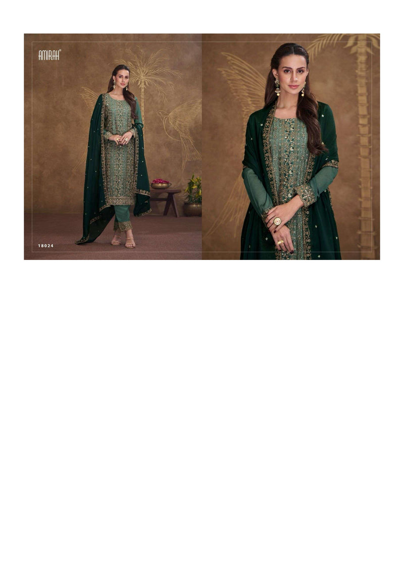 Amirah Elaina Vol 2 Silk Georgette Embrodery Work Designer Salwar Kameez