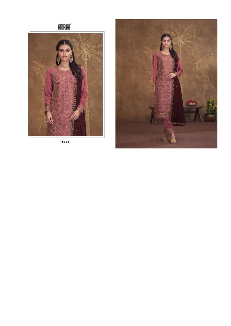 Amirah Elaina Vol 2 Silk Georgette Embrodery Work Designer Salwar Kameez