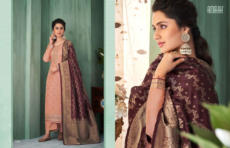 Amirah Noor Chinon Silk With Embrodery Work Heavy Designer Party Wear Salwar Suit