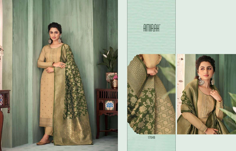 Amirah Noor Chinon Silk With Embrodery Work Heavy Designer Party Wear Salwar Suit