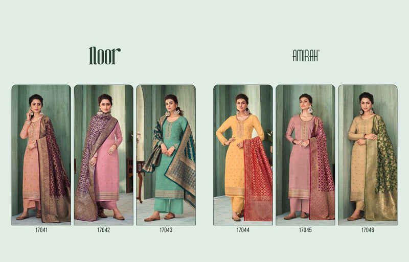 Amirah Noor Chinon Silk With Embrodery Work Heavy Designer Party Wear Salwar Suit