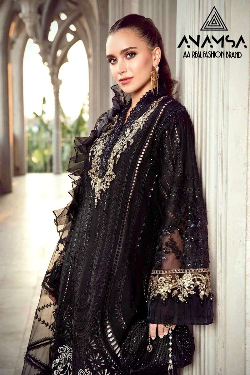 Anamsa 459 Rayon Cotton Heavy Embroidered Fancy Salwar Suit