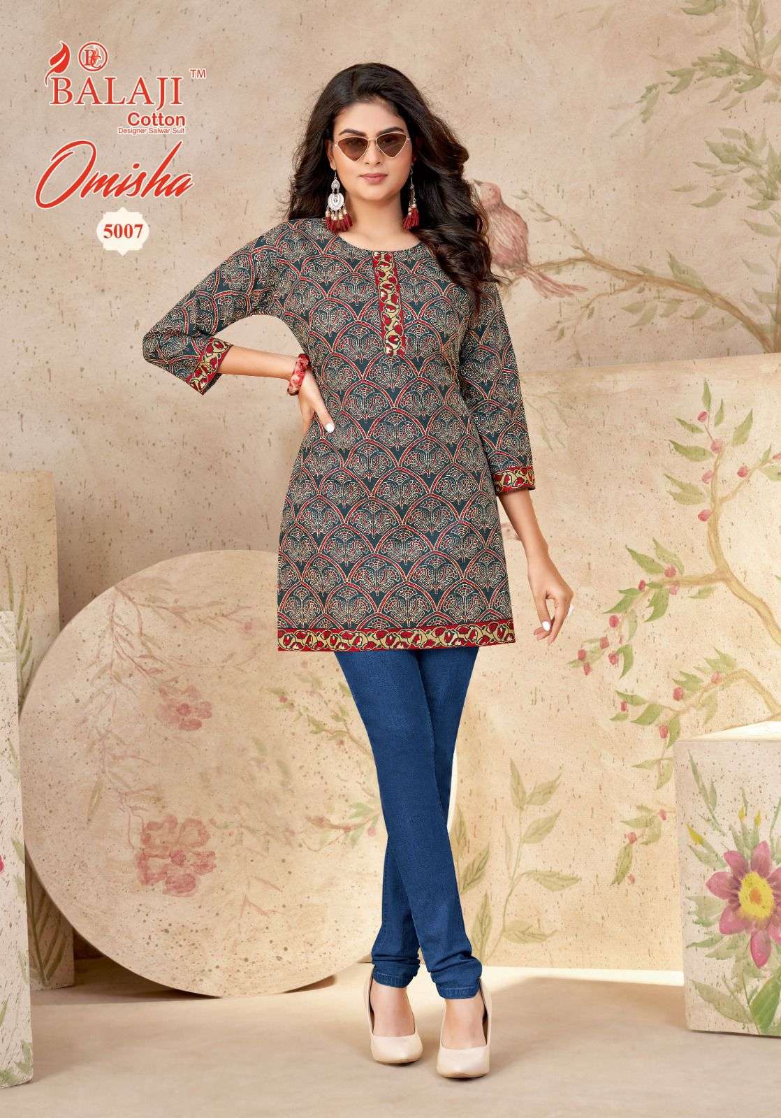 Balaji Cotton Omisha Vol 5 Printed Daily Wear Kurti