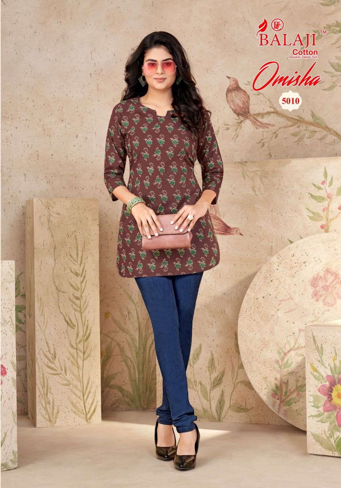 Balaji Cotton Omisha Vol 5 Printed Daily Wear Kurti