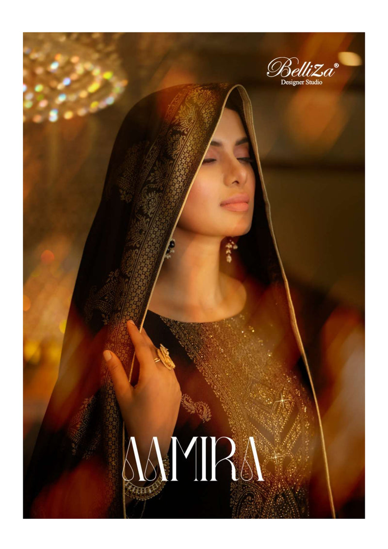 Belliza Designer Studio Aamira Pashmina Jaquard Festiv Wear Suit