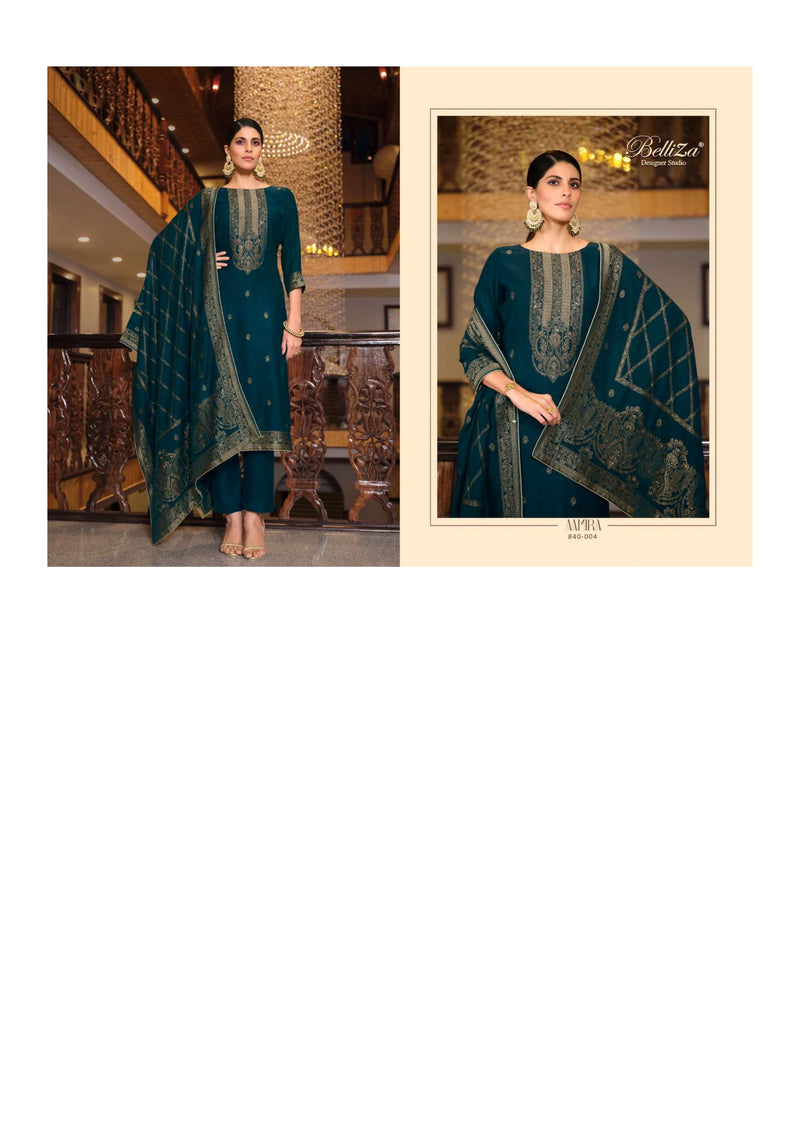 Belliza Designer Studio Aamira Pashmina Jaquard Festiv Wear Suit