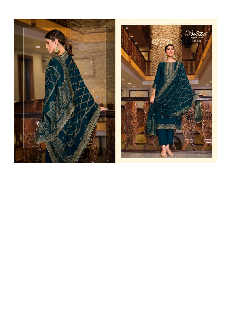 Belliza Designer Studio Aamira Pashmina Jaquard Festiv Wear Suit