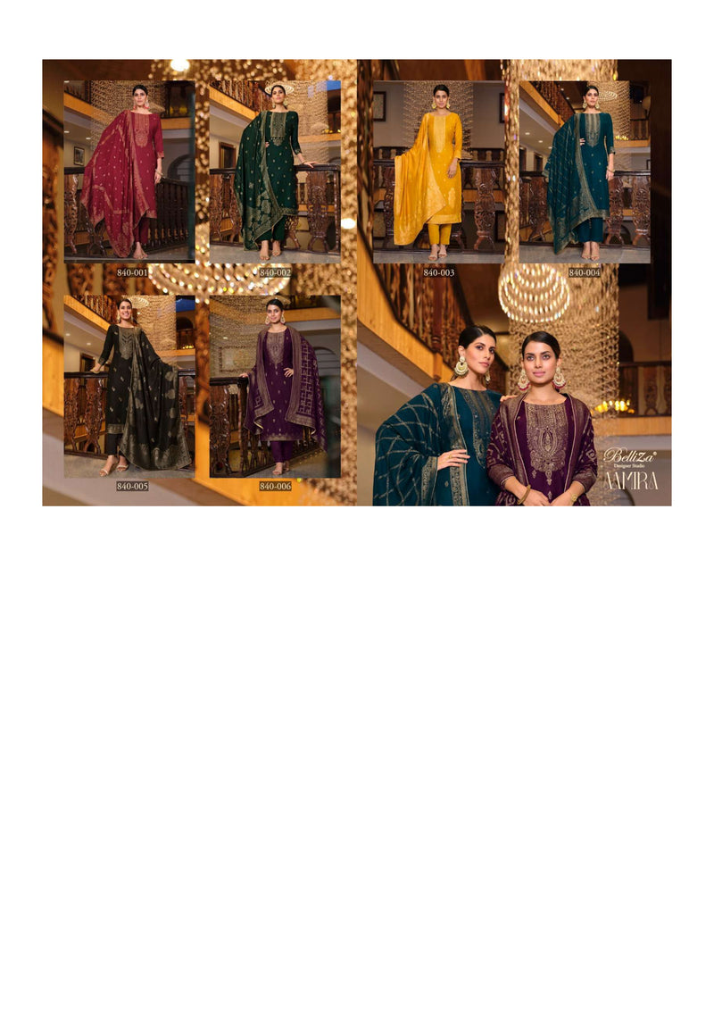 Belliza Designer Studio Aamira Pashmina Jaquard Festiv Wear Suit