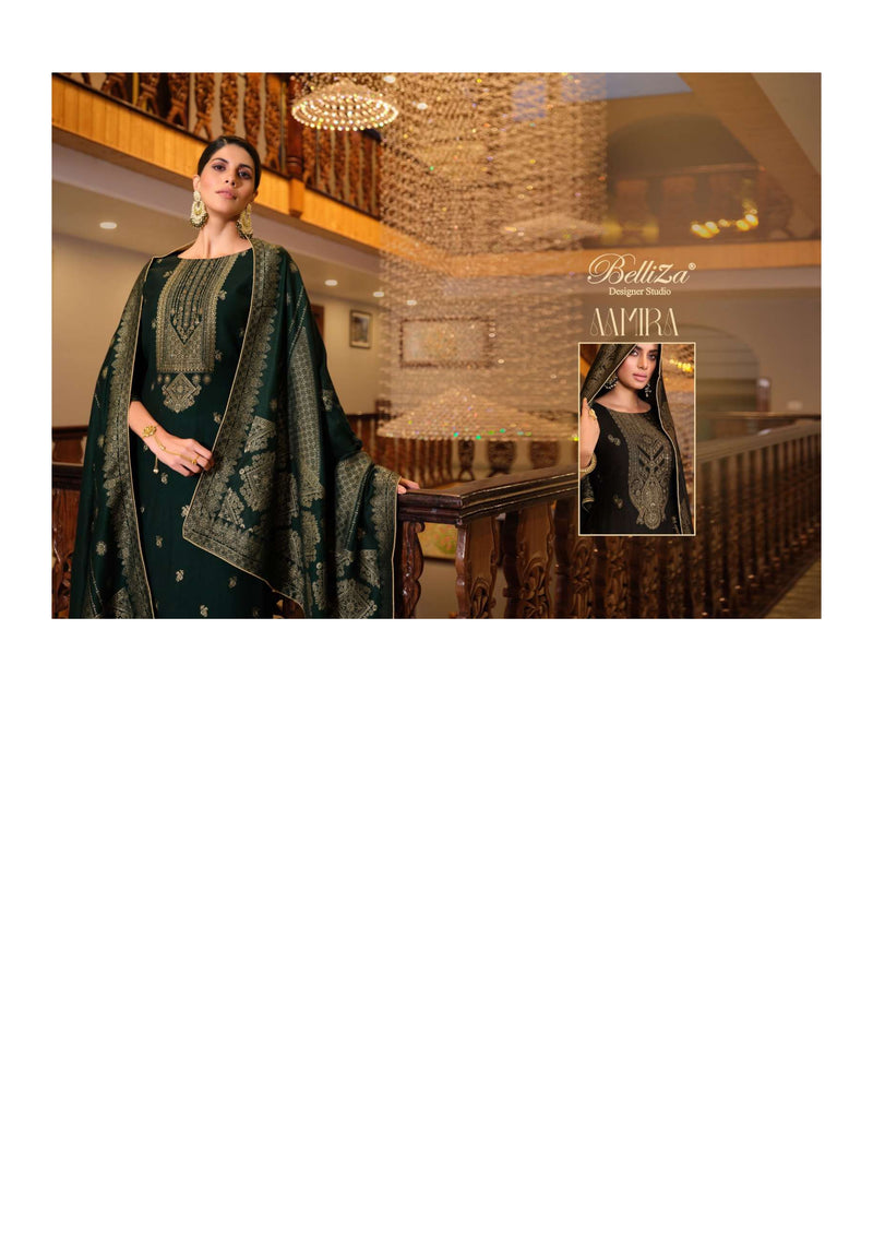 Belliza Designer Studio Aamira Pashmina Jaquard Festiv Wear Suit