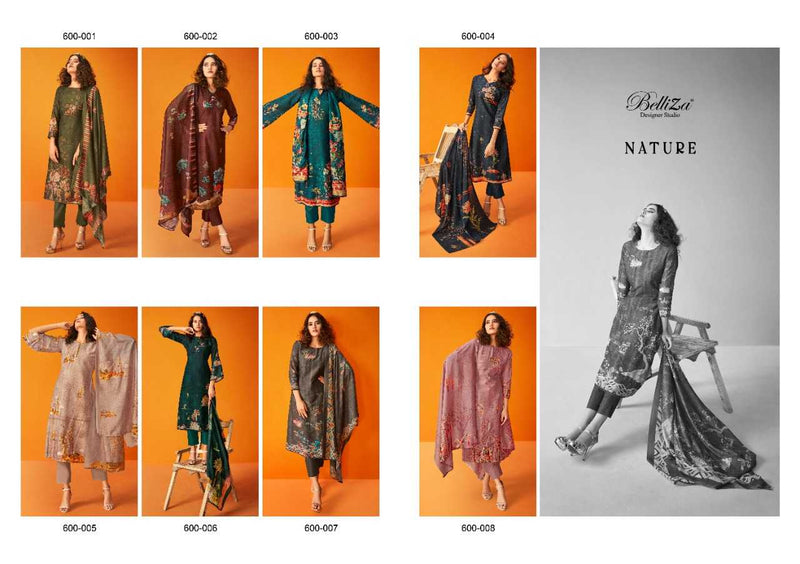 Belliza Designer Studio Nature Muslin With Exclusive Digital Print Unstitched Salwar Suit