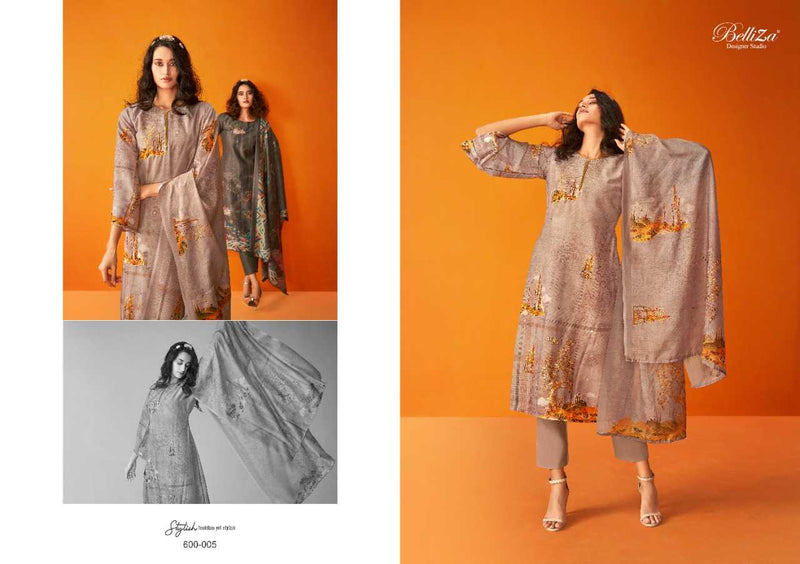 Belliza Designer Studio Nature Muslin With Exclusive Digital Print Unstitched Salwar Suit