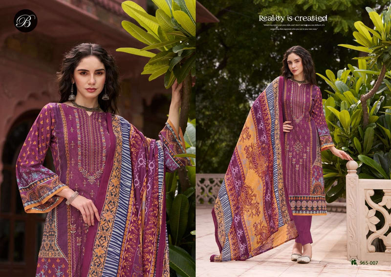 Belliza Designer Studio Bin Saeed Vol 7 Cotton Digital Print Fancy Suit