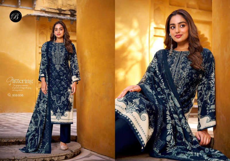 Belliza Naira Vol 123 Elegant Digital Print & Embroidered Cotton Suits