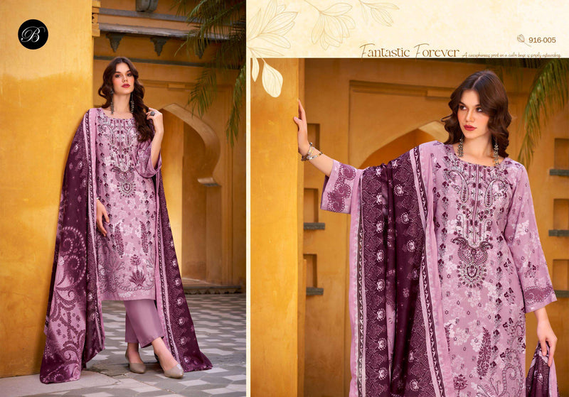 Belliza Naira Vol 123 Elegant Digital Print & Embroidered Cotton Suits