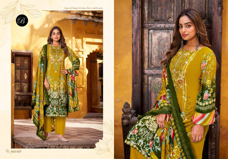 Belliza Naira Vol 123 Elegant Digital Print & Embroidered Cotton Suits