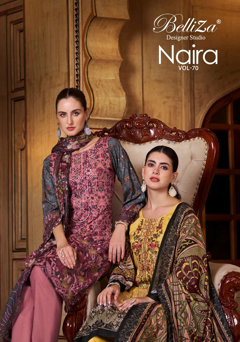 Belliza Designer Studio Naira Vol 70 Cotton Digital Print Salwar Suit