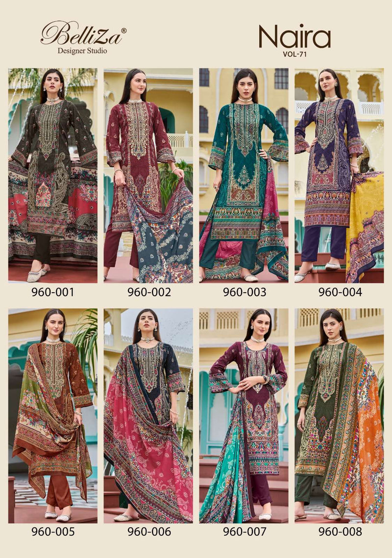 Belliza Designer Studio Naira Vol 71 Cotton Digital Prints Fancy Salwar Kameez