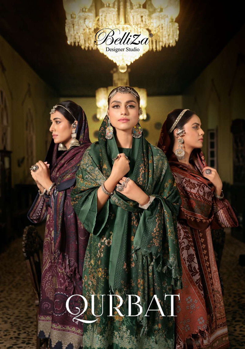 Belliza Designer Studio Qurbat Pashmina Fancy Designer Salwar Kameez