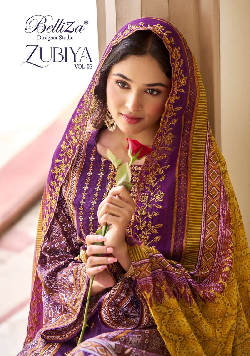 Belliza Designer Studio Zubiya Vol 2 Cotton Digital Print Salwar Kameez