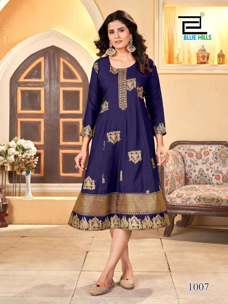 Blue Hills Palki Special Rayon Anarkali Style Daily Wear Gown