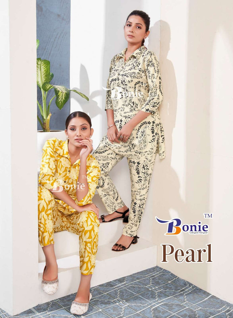 Bonie Pearl Rayon Amazing Prints Casual Wear Co Ord Set