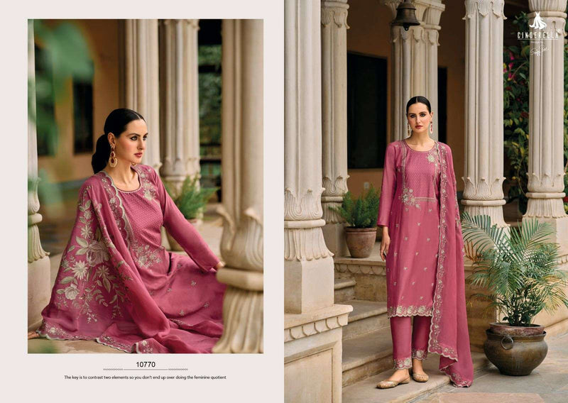 Cinderella Albeli Muslin Embroidery Work Designer Festival Wear Salwar Suit