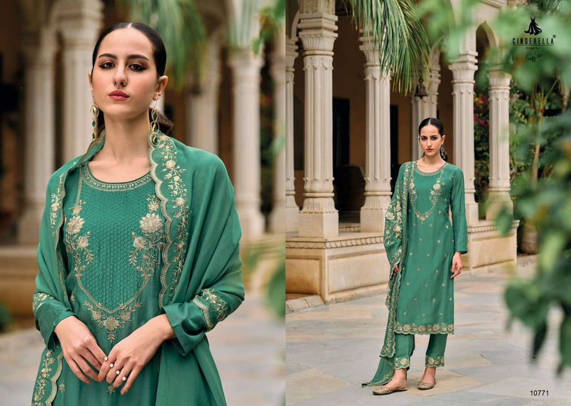 Cinderella Albeli Muslin Embroidery Work Designer Festival Wear Salwar Suit