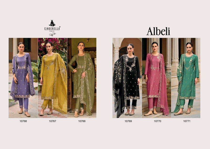 Cinderella Albeli Muslin Embroidery Work Designer Festival Wear Salwar Suit