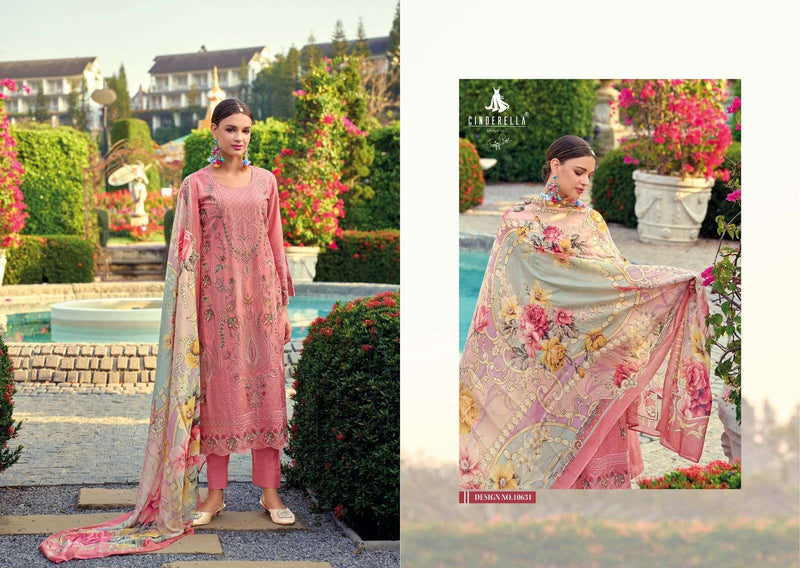 Cinderella Sarisha Vol 4 Muslin Boring Embroidery Heavy Designer Salwar Suit