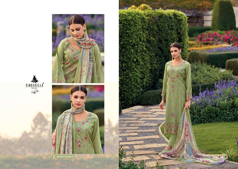 Cinderella Sarisha Vol 4 Muslin Boring Embroidery Heavy Designer Salwar Suit