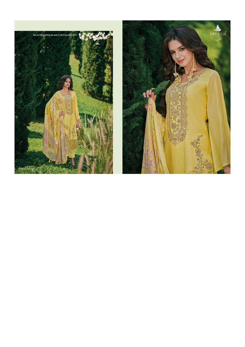 Cinderella Scarlett Muslin Embroidery Designer Party Wear Salwar Suit