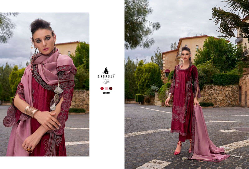 Cinderella Makhmal E Kahani Vol 2 Velvet Desiner Embroidery Work Salwar Suit