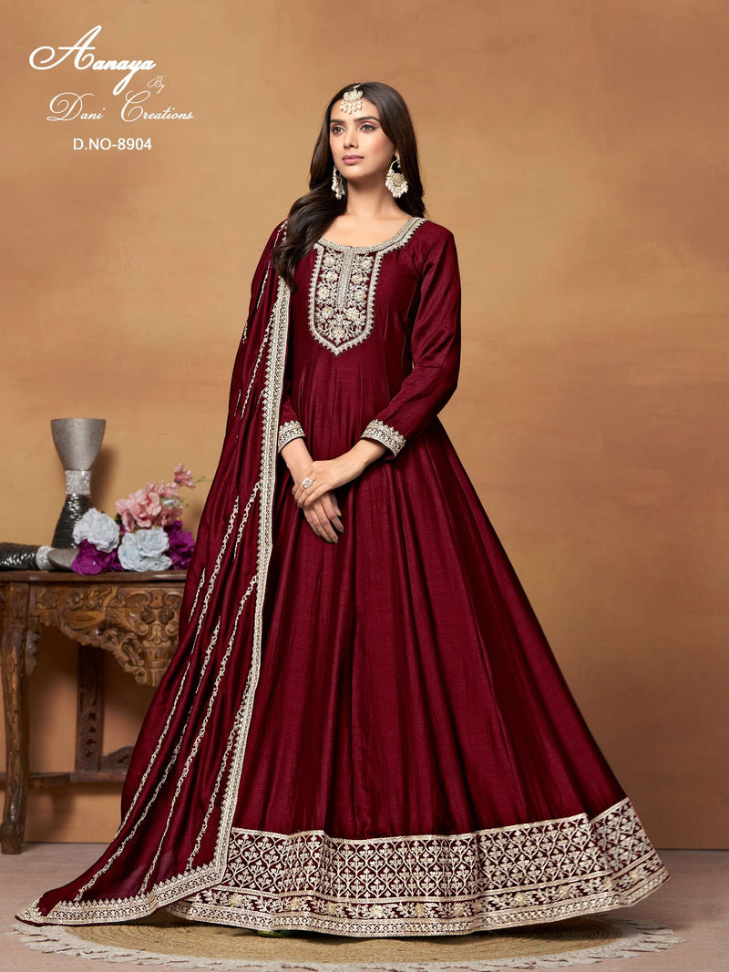 Dani Creation Aanaya Vol 189 Silk Anarkali Festival Wear Suit