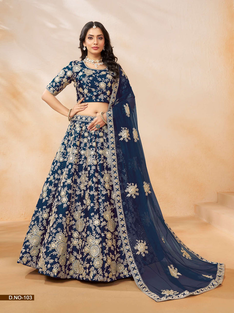 Dani Creation Mehvish Vol 1 Art Silk Designer Wedding Wear Lehenga Choli