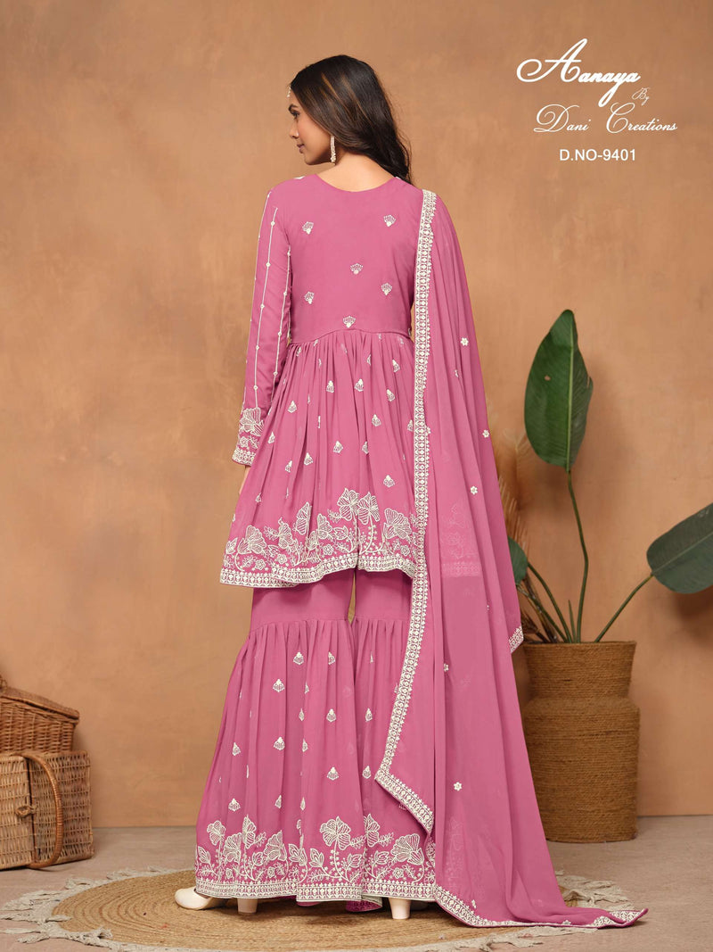 Dani Creation Aanaya 9400 Series Georgette Heavy Designer Party Wear Suit