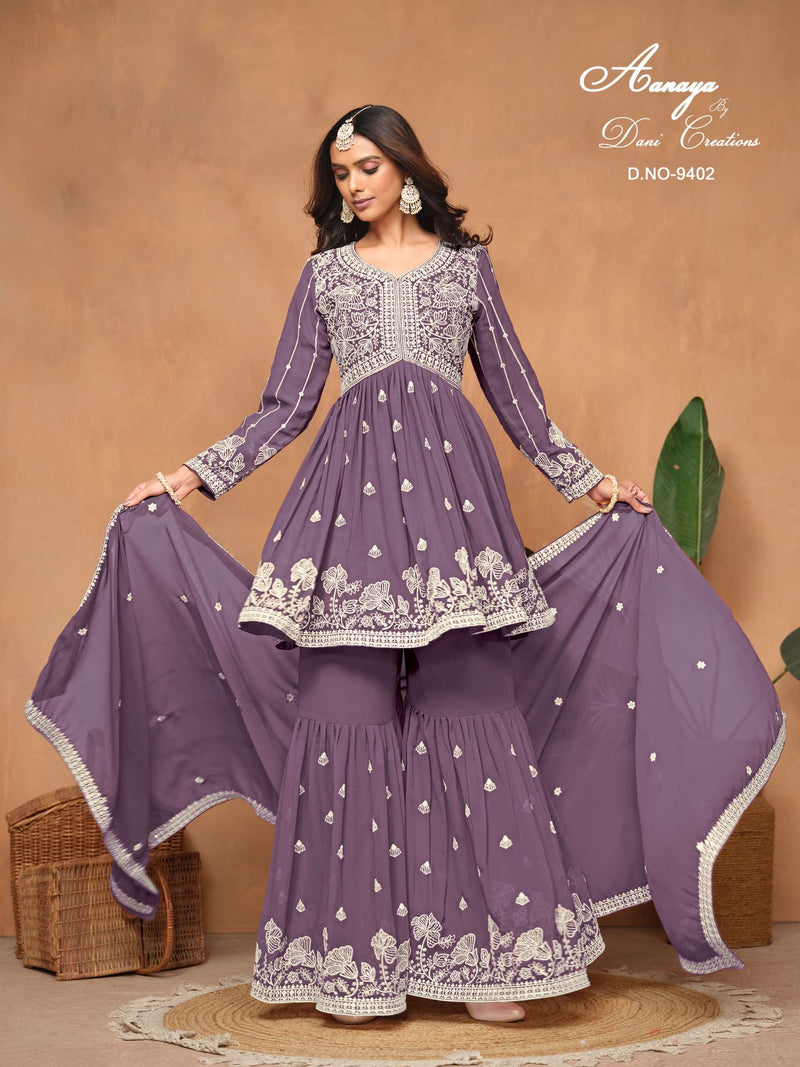 Dani Creation Aanaya 9400 Series Georgette Heavy Designer Party Wear Suit