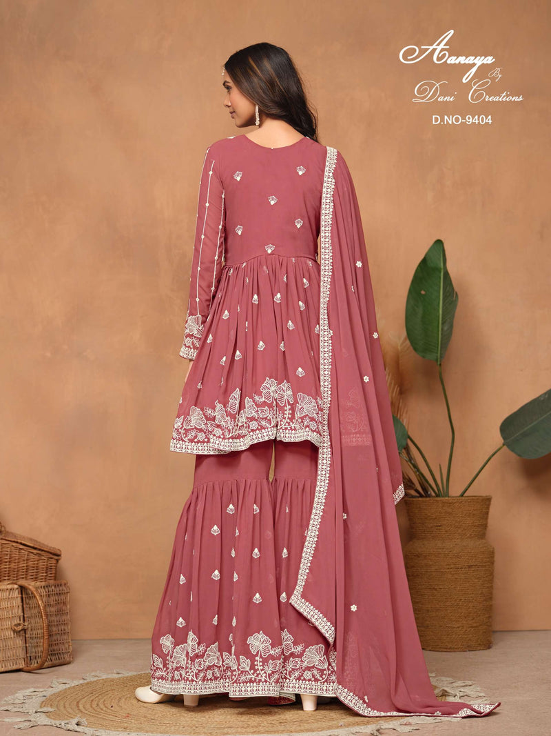 Dani Creation Aanaya 9400 Series Georgette Heavy Designer Party Wear Suit