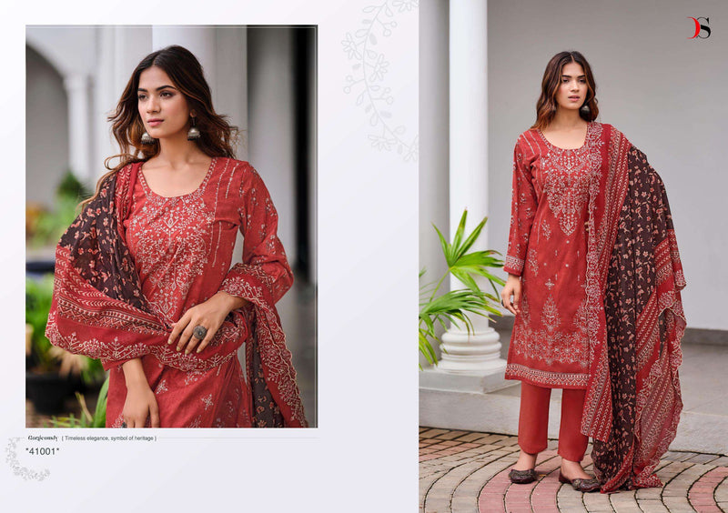 Deepsy Suits Bin Saeed Vol 11  Cotton With Heavy Self Embroidery Heavy Designer Salwar Suit