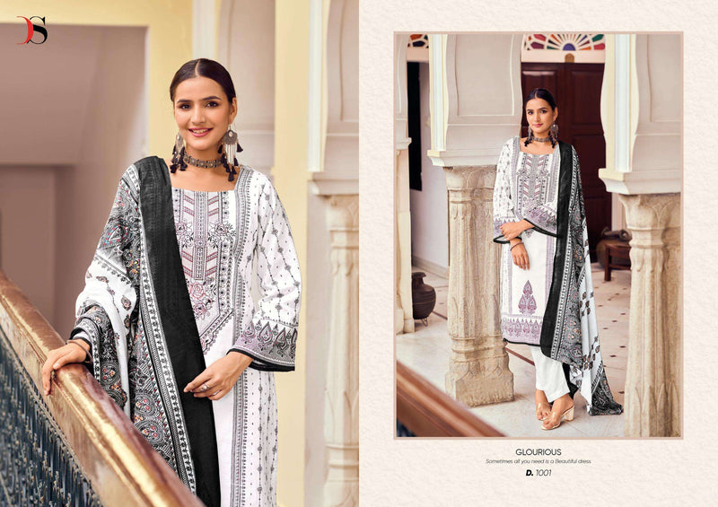 Deepsy Suits Black Beauty Cotton With Heavy Self Embroidery Semi Stitched Suit