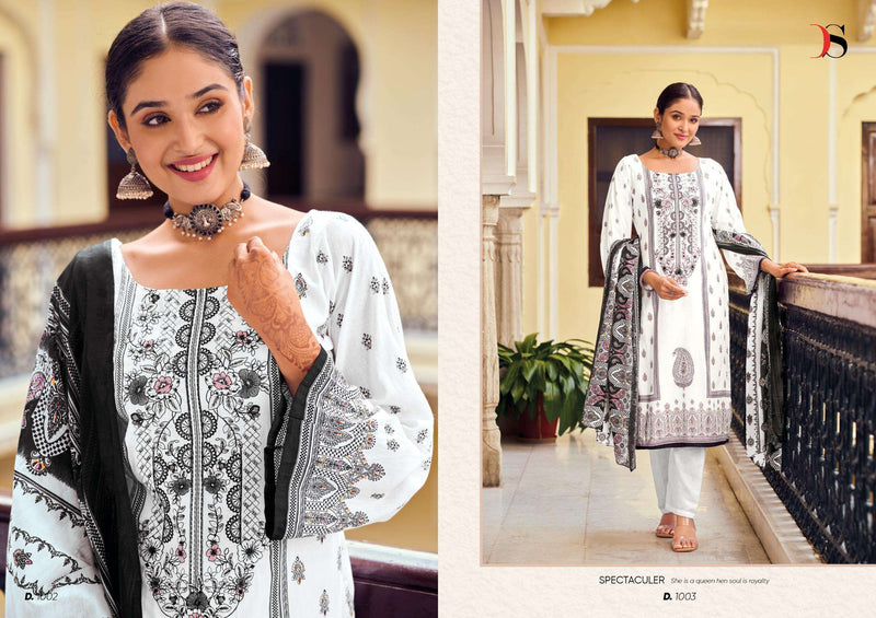 Deepsy Suits Black Beauty Cotton With Heavy Self Embroidery Semi Stitched Suit