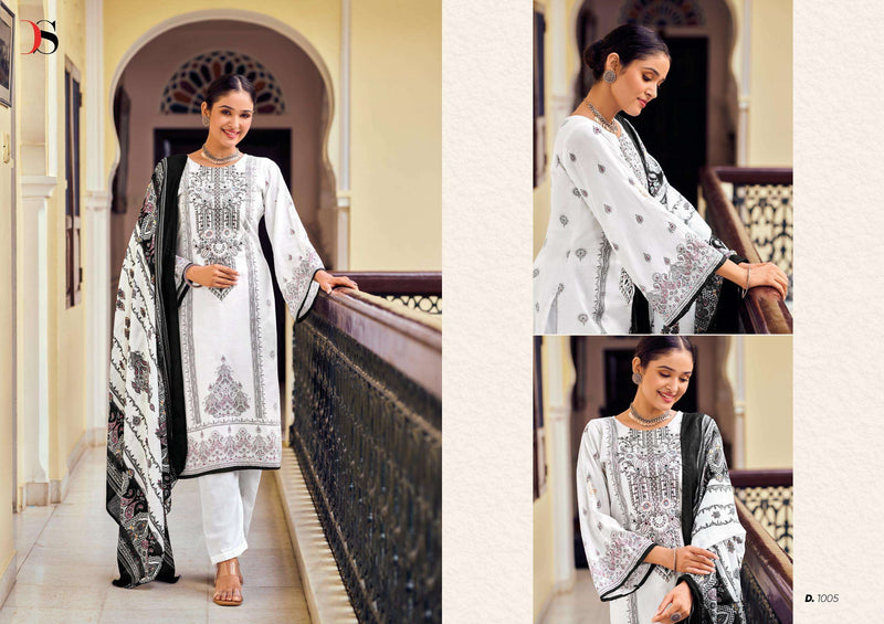 Deepsy Suits Black Beauty Cotton With Heavy Self Embroidery Semi Stitched Suit