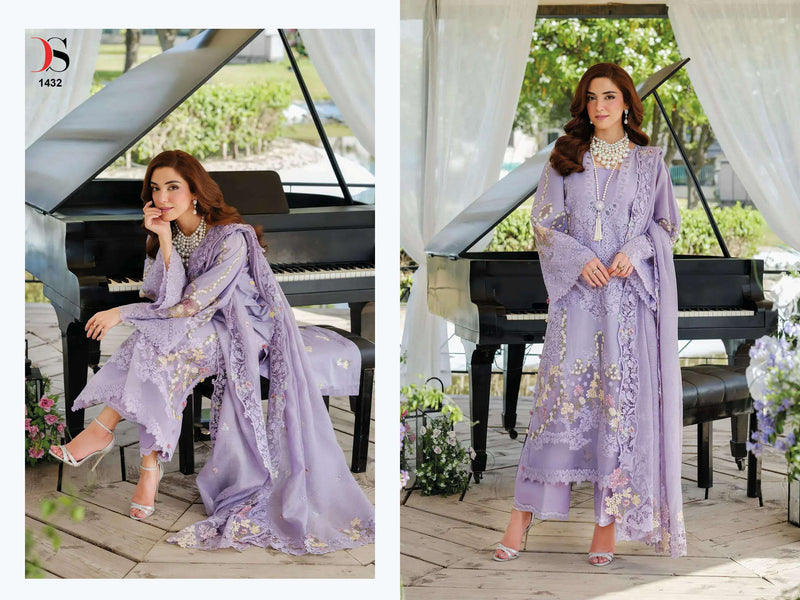 Deepsy Suits Elaf Luxury Lawn 25 Pure Cotton Embroidered Work Salwar Kameez
