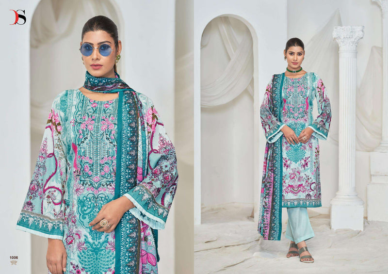 Deepsy Suits Gulnoor Cotton Print Self Embroidery Salwar Kameez