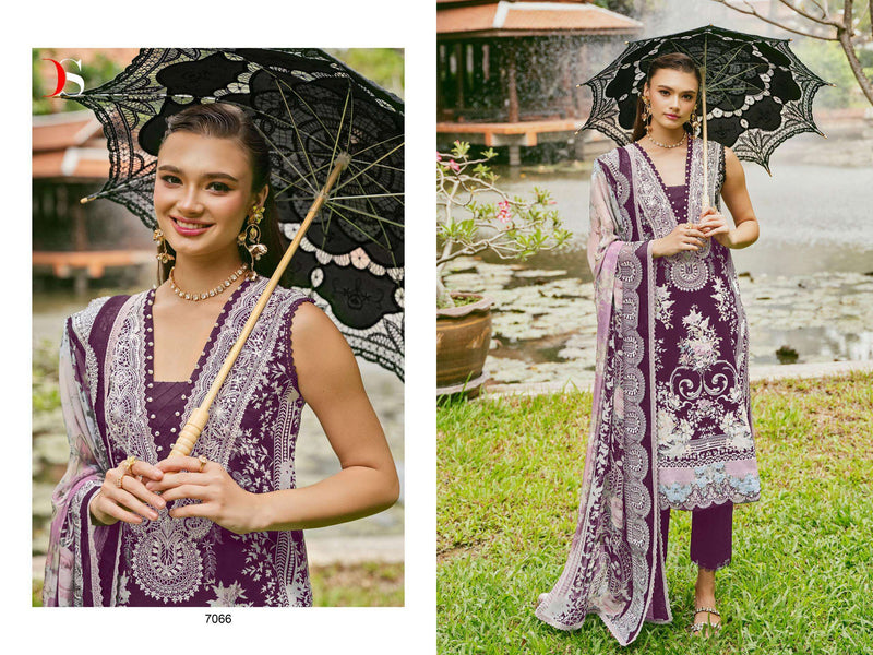 Deepsy Suits Jade Needle Wonder 24 Vol 3 Cotton Print Embroidery Fancy Salwar Kameez