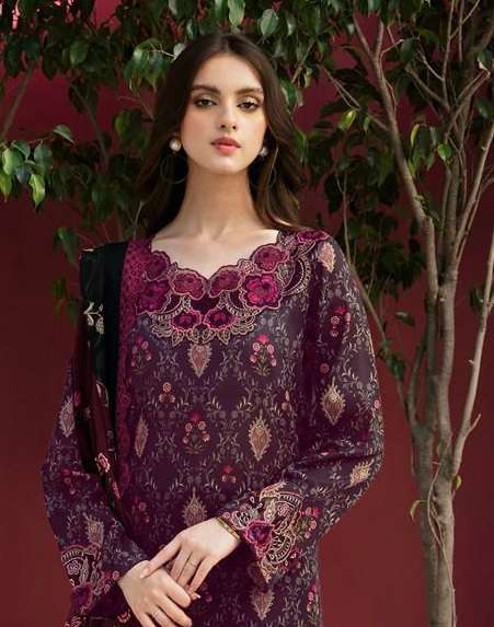 Deepsy Suits Ramsha Rangrez Luxury Lawn 24 Vol 3 Cotton Heavy Embroidery Designer Suit