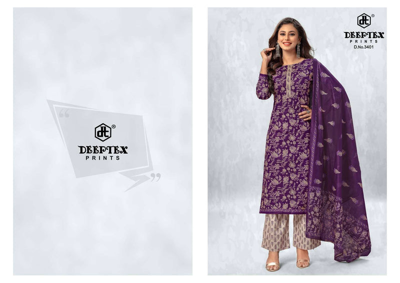 Deeptex Print Chief Guest Vol 34 Cotton Unstitched Salwar Suit For Daily Wear